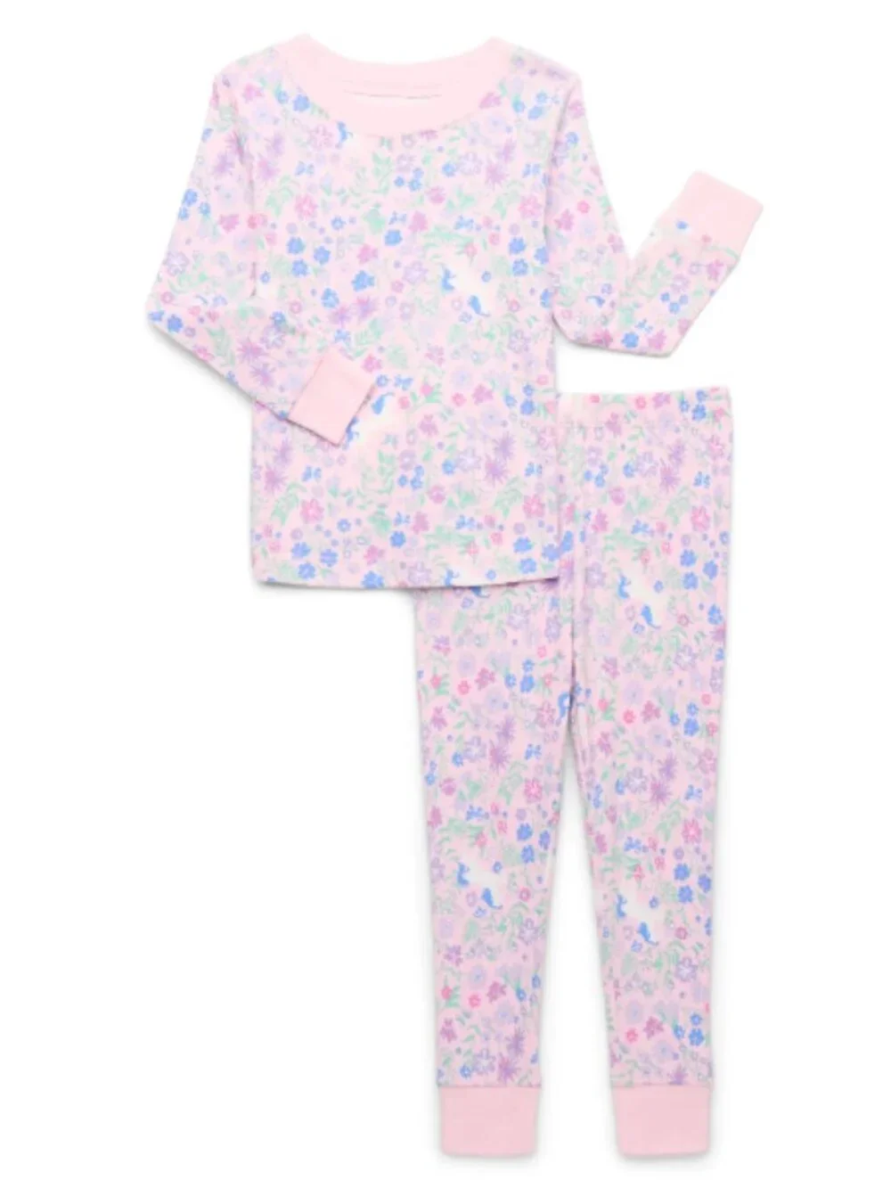 12 Month Hacci Grinch* & Cotton Unicorn Print Long Sleeve Pajama Sets Bundle
